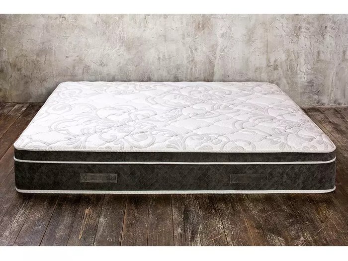 Матрас Lux Premier 160х200 бело-серого цвета - лучшие Пружинные матрасы в INMYROOM