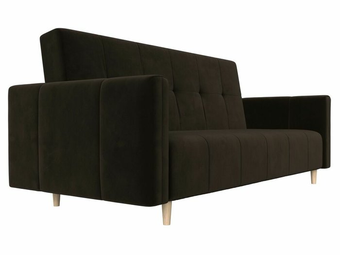 Прямой диван-кровать Вест коричневого цвета - лучшие Прямые диваны в INMYROOM