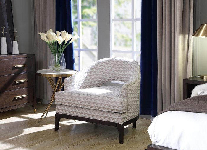 Кресло Тринити белого цвета - купить Интерьерные кресла по цене 164000.0