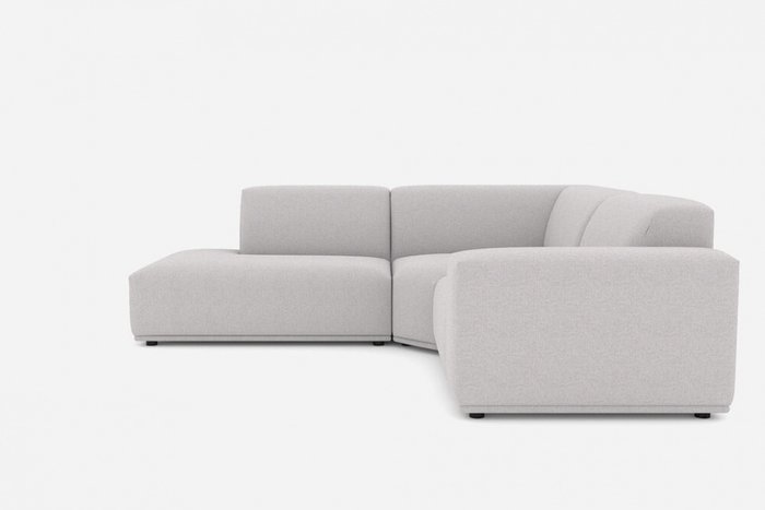 Угловой диван светло-серого цвета - купить Угловые диваны по цене 68653.0