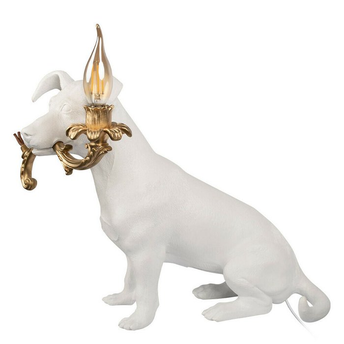 Лампа настольная Loft It Dog 10312 White - лучшие Настольные лампы в INMYROOM
