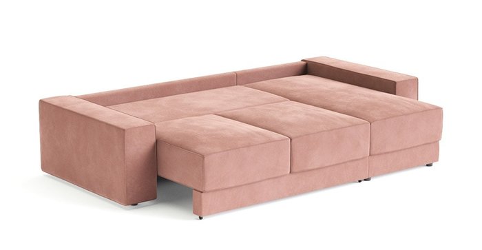 Угловой диван-кровать Модесто розового цвета - лучшие Угловые диваны в INMYROOM