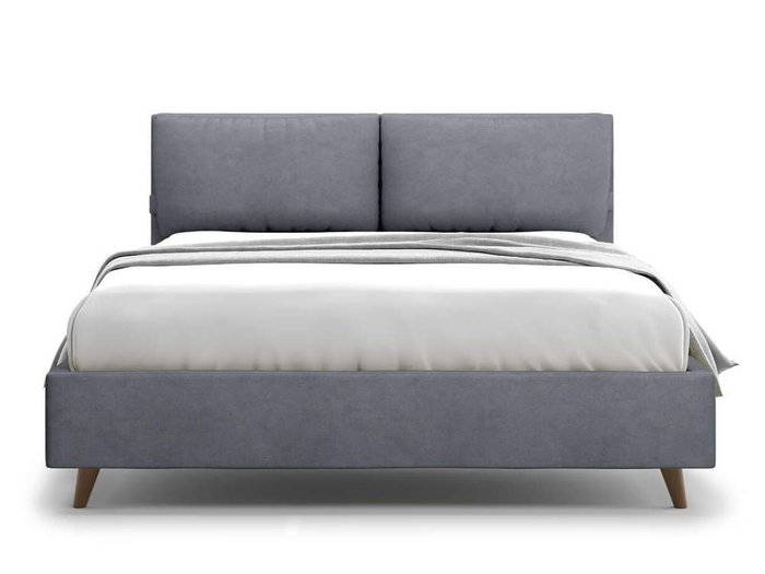 Кровать Trazimeno 160х200 серого цвета