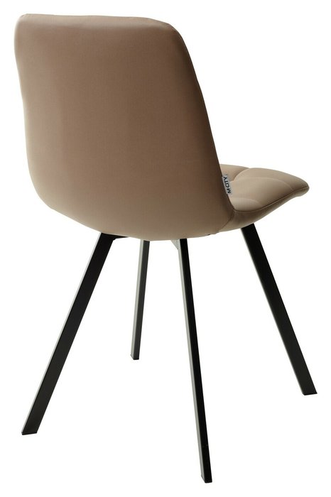 Стул Chilli Square серо-коричневого цвета (экокожа) - лучшие Обеденные стулья в INMYROOM