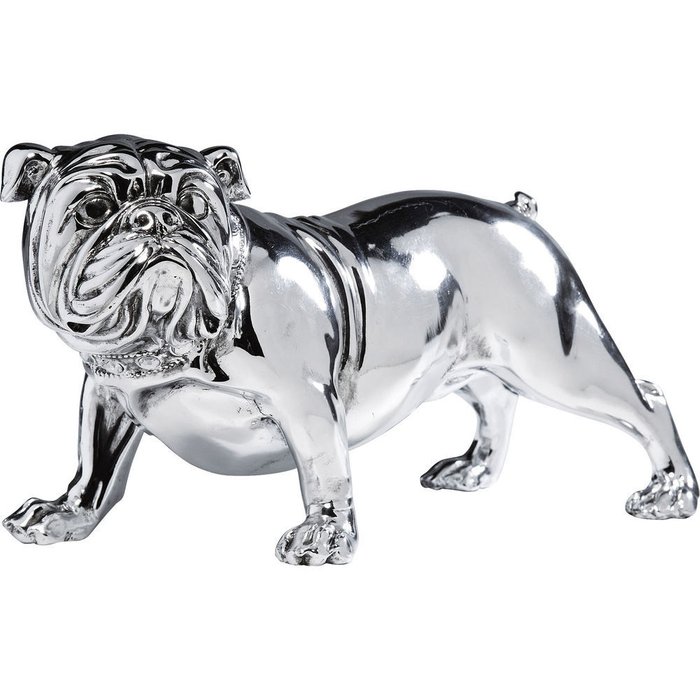 Статуэтка Bulldog серебряного цвета