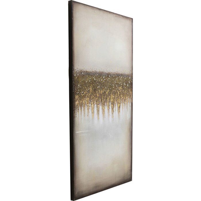 Картина Abstrac 100х200 бежевого цвета - купить Принты по цене 67430.0
