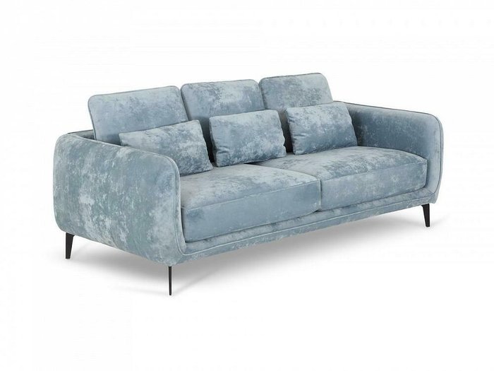 Диван Amsterdam голубого цвета - купить Прямые диваны по цене 89910.0