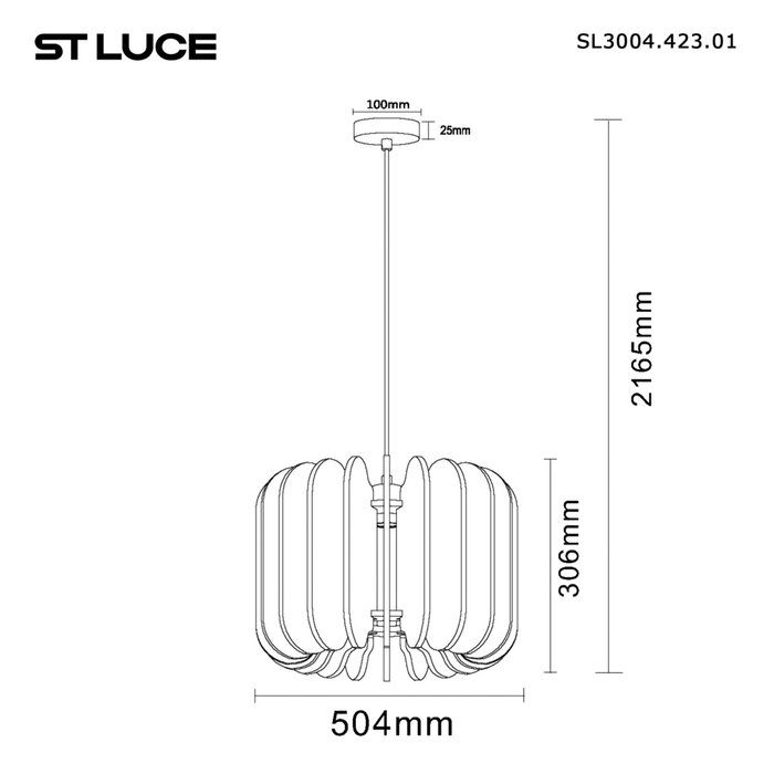 Светильник подвесной ST-Luce Черный/Серый E27 1*60W SENTITO - лучшие Подвесные светильники в INMYROOM