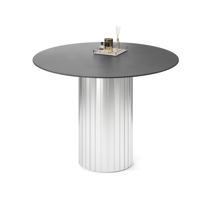 Обеденный стол круглый Кейд на серебряном основании - купить Обеденные столы по цене 62192.0