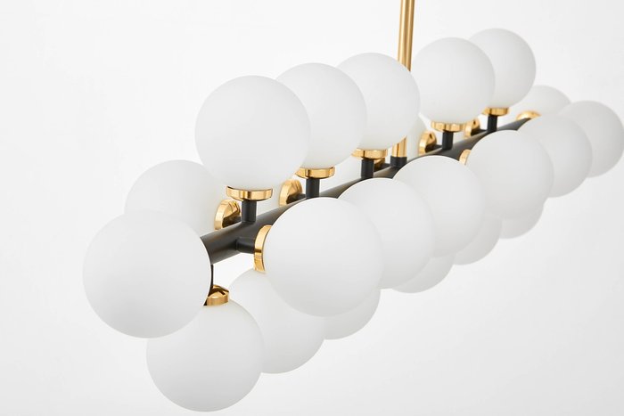 Подвесной светильник Lumina Deco Marsiada LDP 6033-24 BK+GD - купить Подвесные люстры по цене 23870.0
