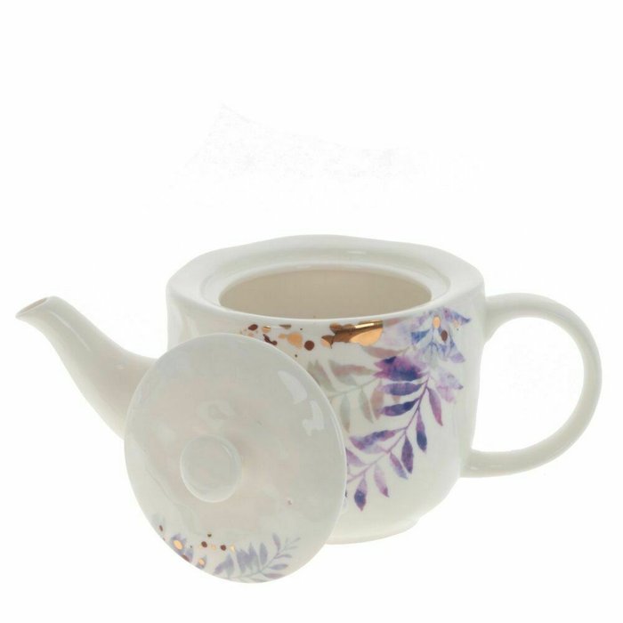 Чайник из фарфора белого цвета - купить Для чая и кофе по цене 4752.0