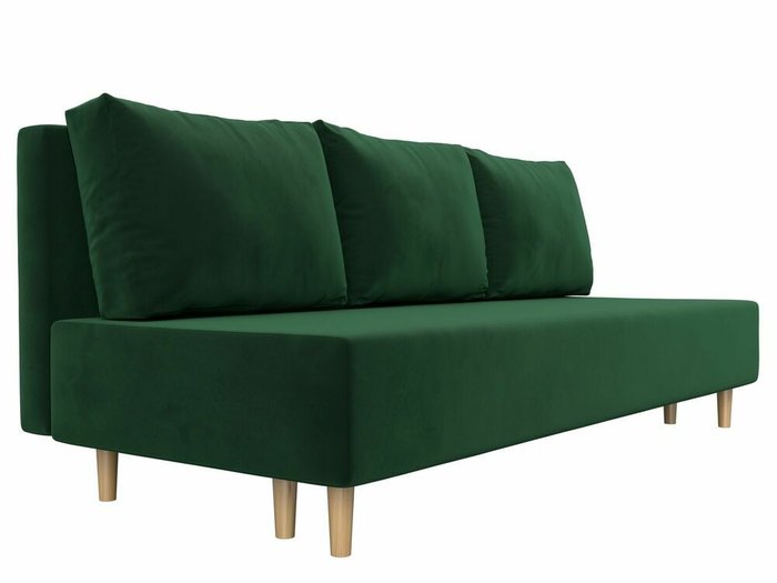 Диван-кровать Лига 033 темно-зеленого цвета - лучшие Прямые диваны в INMYROOM