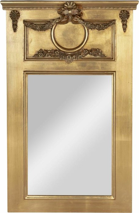 Настенное зеркало Версаль 72х111 золотого цвета с фацетом 