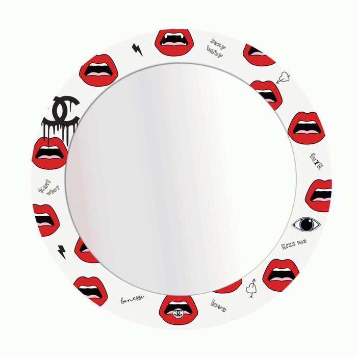Настенное зеркало Lips