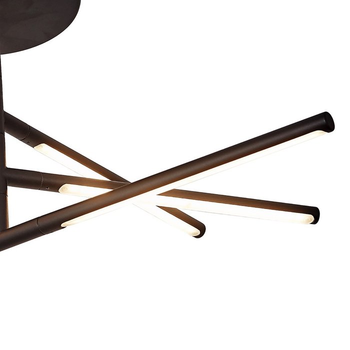 Люстра на штанге Torch 6828 (алюминий, цвет черный) - купить Подвесные люстры по цене 42538