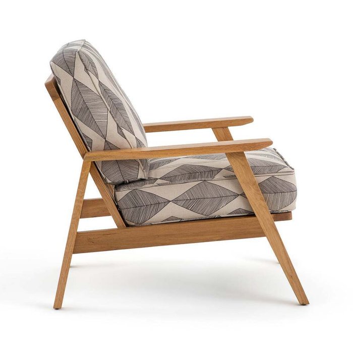 Кресло в винтажном стиле с берберским принтом Batik бежевого цвета - лучшие Интерьерные кресла в INMYROOM