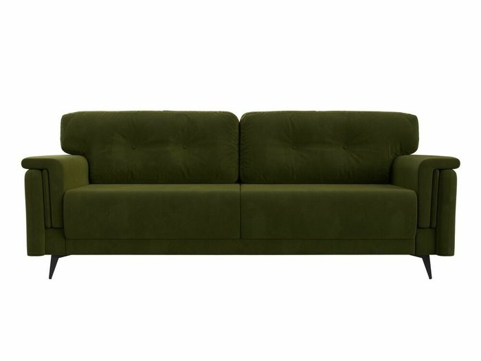 Прямой диван-кровать Оксфорд зеленого цвета - купить Прямые диваны по цене 63999.0