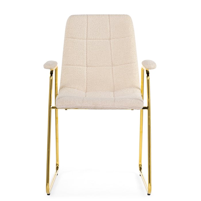 Стул с подлокотниками Lana светло-бежевого цвета - купить Обеденные стулья по цене 8250.0