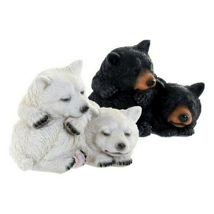 Скульптура Медведь Смола (2 pcs) (2 pcs) (14 x 14 x 11 cm) - лучшие Фигуры и статуэтки в INMYROOM