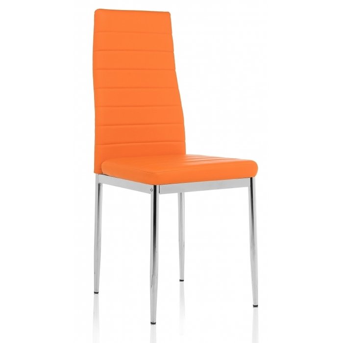 Обеденный стул оранжевого цвета
