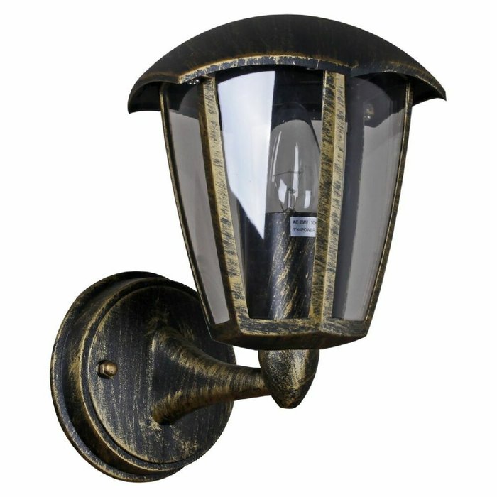 Уличный настенный светильник 08304-9.2-001SJ BKG черного цвета - купить Настенные уличные светильники по цене 2300.0