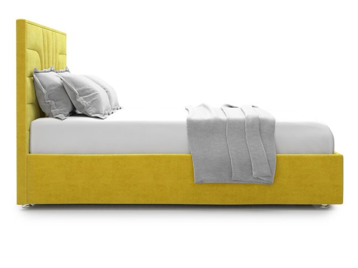 Кровать Premium Milana 140х200 желтого цвета с подъемным механизмом - лучшие Кровати для спальни в INMYROOM