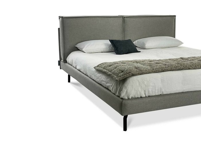 Кровать Anime 160х200 серого цвета с ортопедической решеткой - лучшие Кровати для спальни в INMYROOM