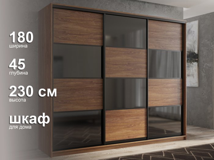 Шкаф-купе Кааппи-13 180 М цвета Морское дерево винтаж - лучшие Шкафы-купе в INMYROOM