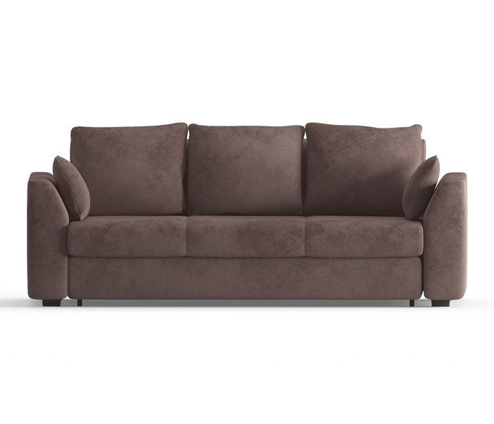 Диван-кровать Ла-Рошель в обивке из велюра светло-коричневого цвета - купить Прямые диваны по цене 36790.0