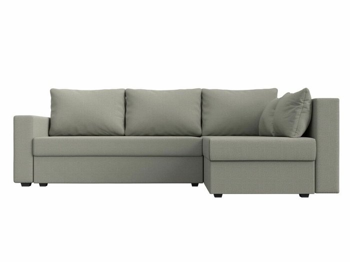 Угловой диван-кровать Мансберг бежевого цвета правый угол - купить Угловые диваны по цене 39999.0