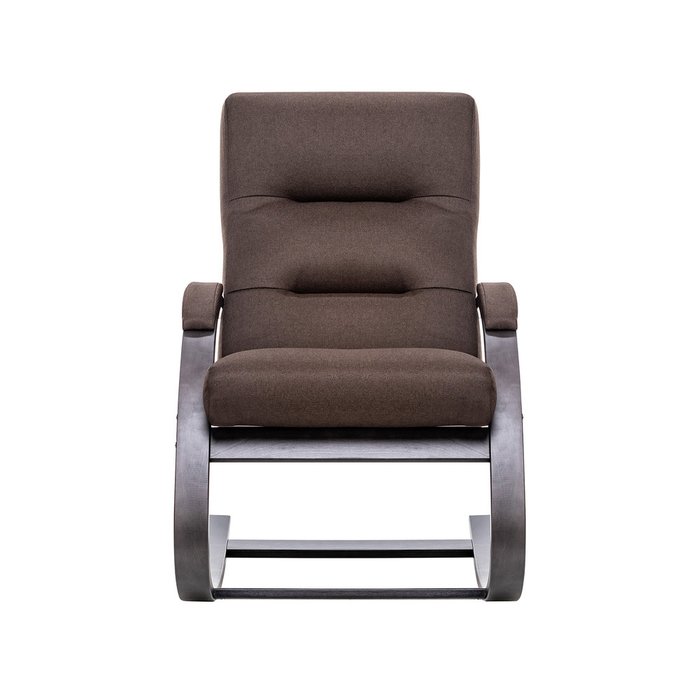 Кресло-качалка Милано серо-коричневого цвета - купить Интерьерные кресла по цене 18530.0