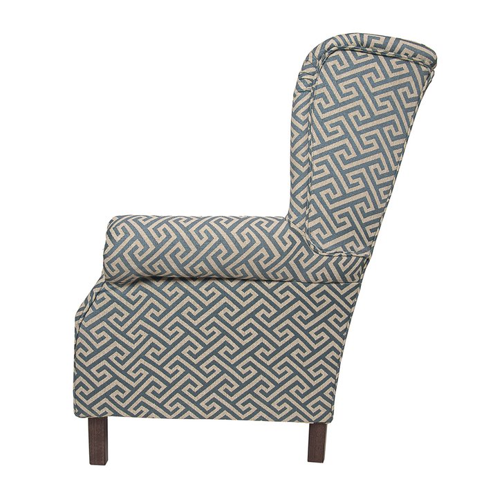 Кресло Жуи Бордо сине-белого цвета - купить Интерьерные кресла по цене 41600.0