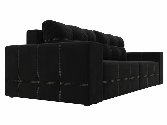 Прямой диван-кровать Перри черного цвета - лучшие Прямые диваны в INMYROOM