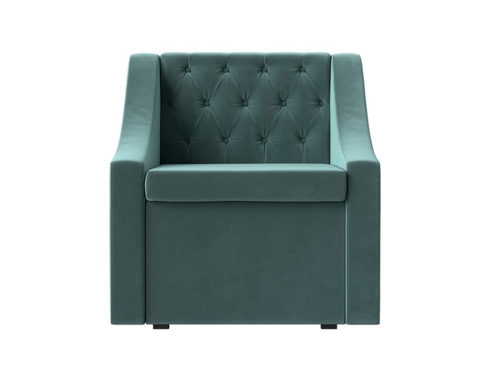 Кресло Мерлин с ящиком бирюзового цвета - купить Интерьерные кресла по цене 22999.0