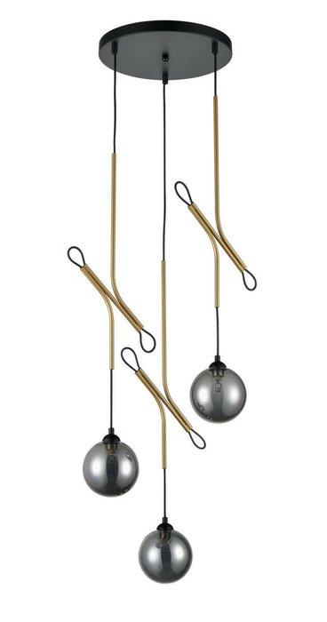 Подвесной светильник Ottava золотисто-серого цвета - купить Подвесные светильники по цене 6493.0