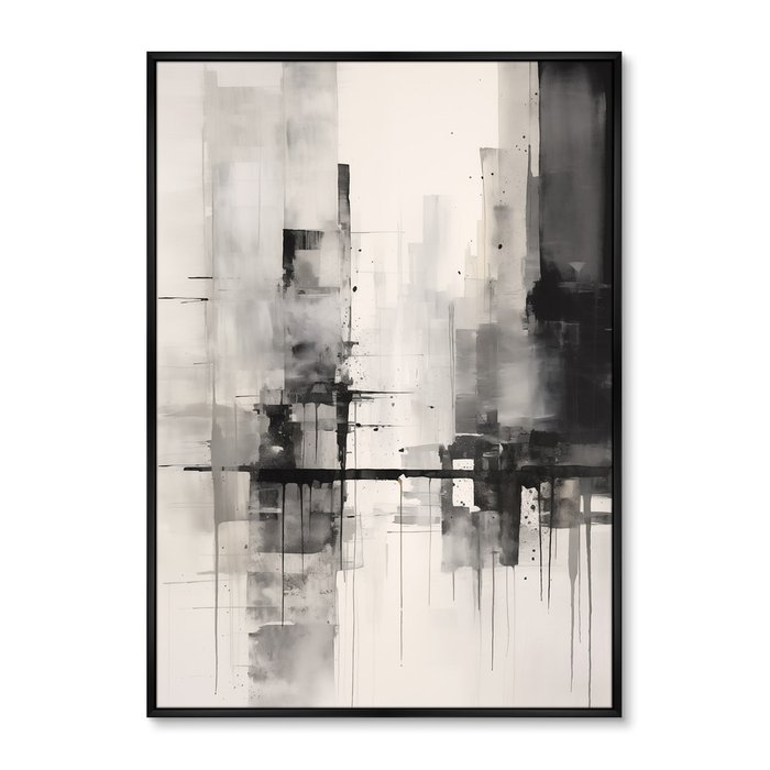 Репродукция картины Rain in the city, No 2, 2024г.
