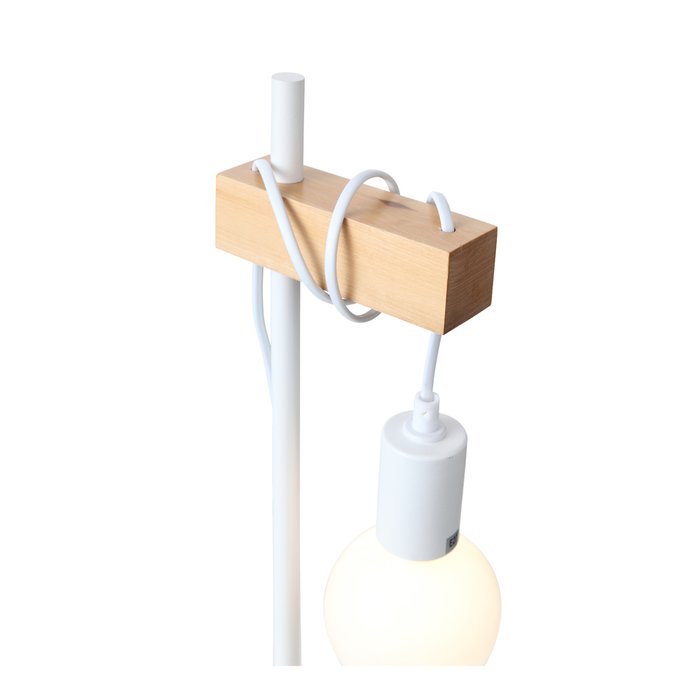  Настольная лампа Bagetti белого цвета - купить Настольные лампы по цене 5790.0