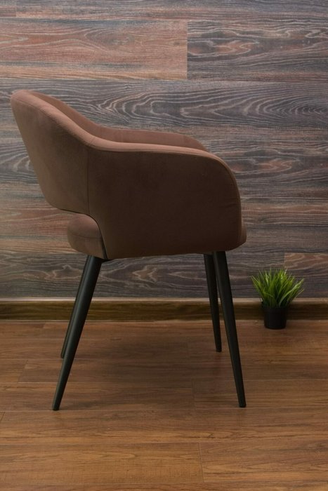 Стул Пичч коричневого цвета - лучшие Обеденные стулья в INMYROOM