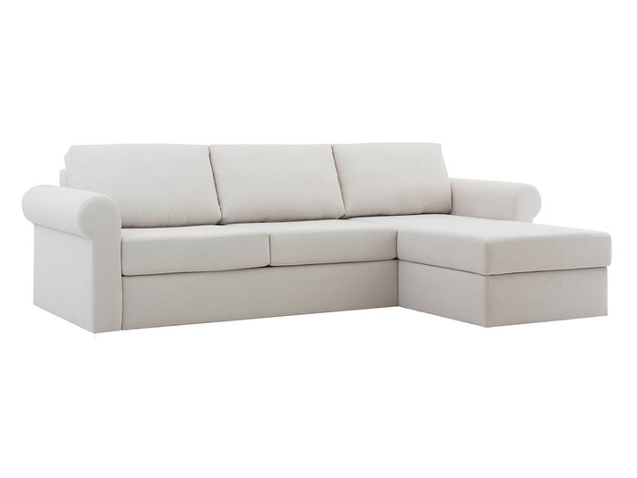 Угловой диван-кровать Peterhof с оттоманкой белого цвета  - купить Угловые диваны по цене 98810.0