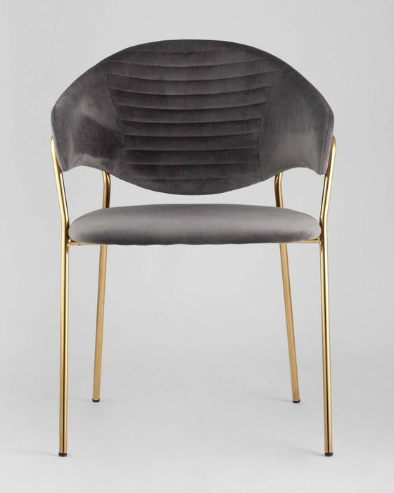 Стул Эвита темно-серого цвета - лучшие Обеденные стулья в INMYROOM