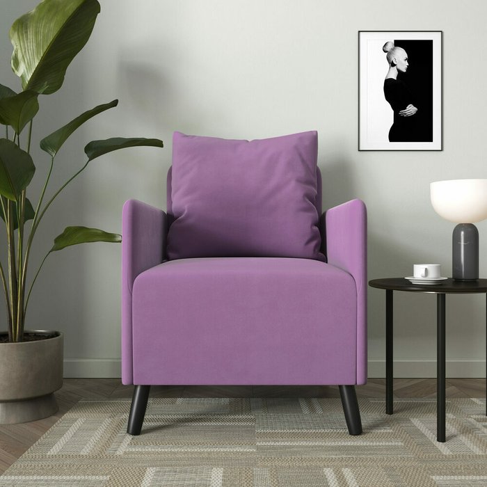 Кресло Будапешт сиреневого цвета - купить Интерьерные кресла по цене 12990.0