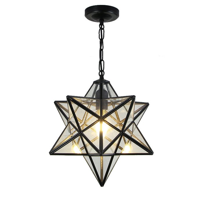 Подвесной светильник Star Clear черно-серого цвета