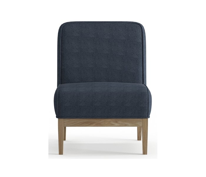 Кресло из велюра Арагорн темно-синего цвета - купить Интерьерные кресла по цене 16490.0
