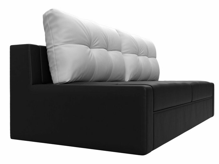 Прямой диван-кровать Мартин черного цвета (экокожа) - лучшие Прямые диваны в INMYROOM