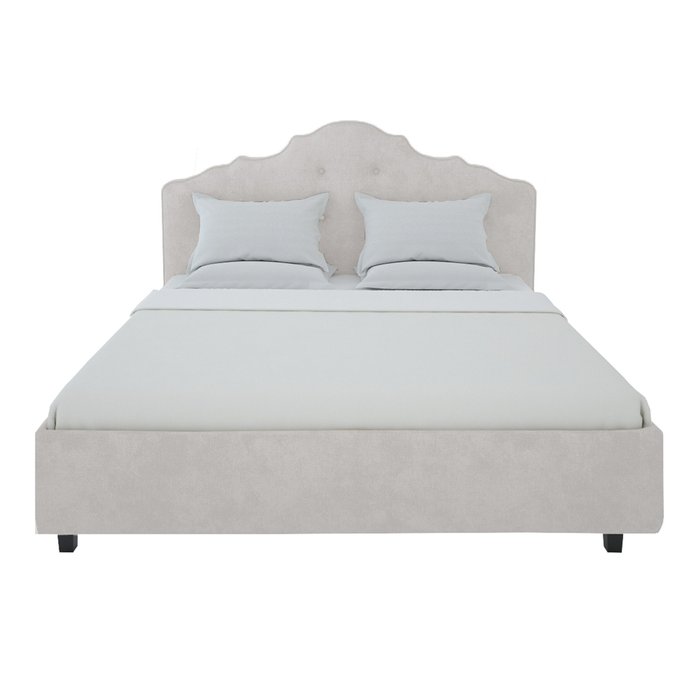 Кровать "Palace" Велюр бежевого цвета 160x200 - лучшие Кровати для спальни в INMYROOM