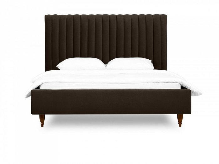 Кровать Dijon 180х200 темно-коричневого цвета - лучшие Кровати для спальни в INMYROOM