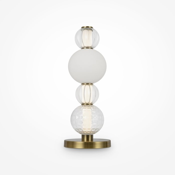 Настольная лампа Colla бело-золотого цвета - лучшие Настольные лампы в INMYROOM