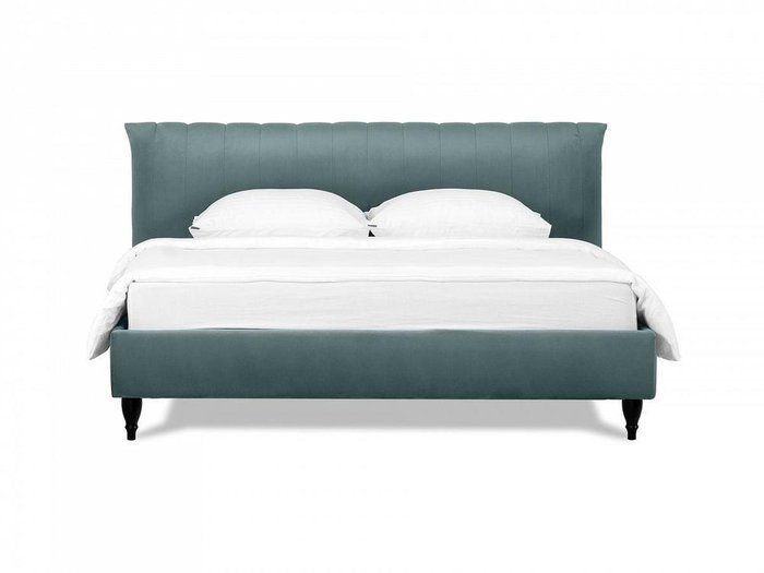 Кровать Queen II Anastasia L 160х200 сине-серого цвета - купить Кровати для спальни по цене 59760.0