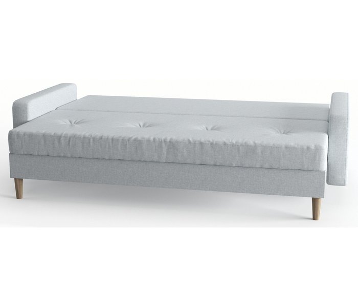 Диван-кровать из рогожки Basel светло-серого цвета - лучшие Прямые диваны в INMYROOM