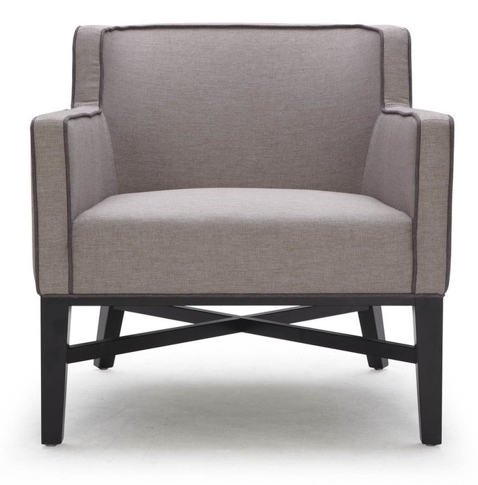 Кресло в обивке из ткани серого цвета - купить Интерьерные кресла по цене 68990.0